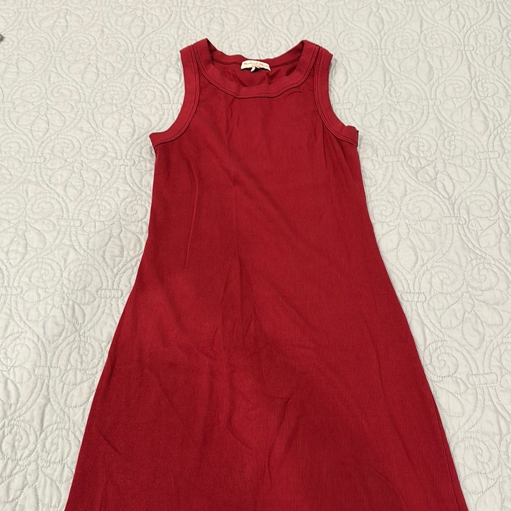 Ribbed midi dress